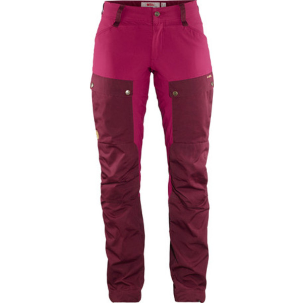 Fjällräven Keb Trousers Curved W Reg - Dark Garnet-plum - Naiset - 34