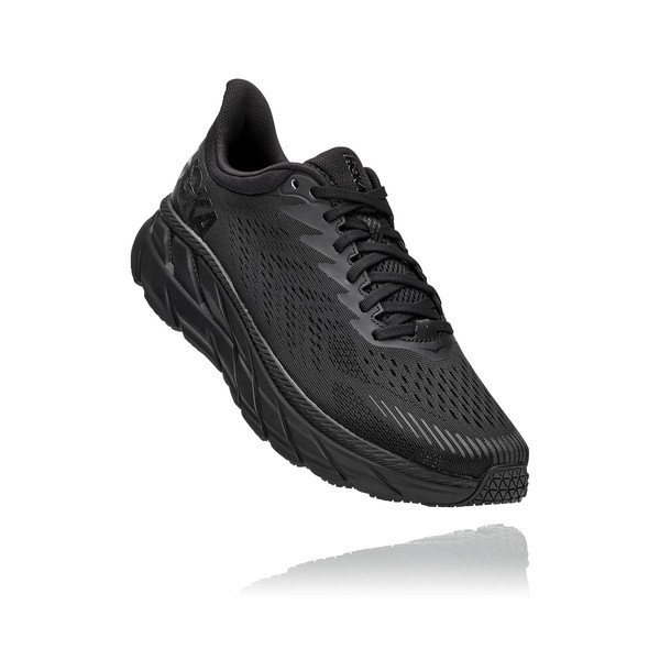 Hoka One One M Clifton 7 - Black/black - Miehet - 10