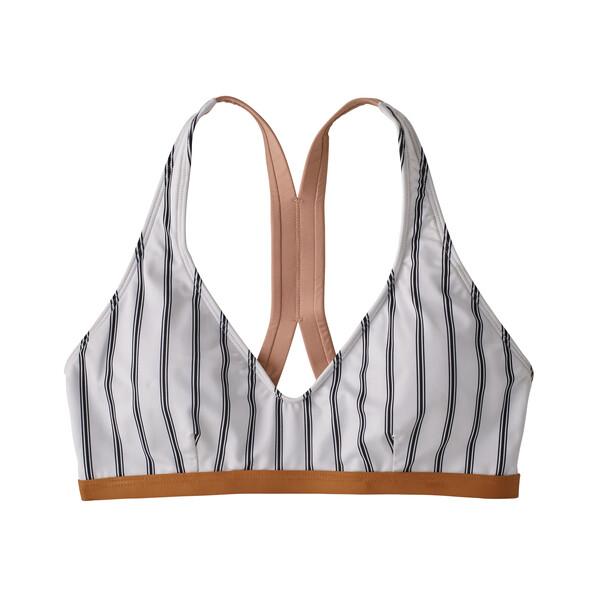 Patagonia Naisten Bikinitoppi - Kierrätetyistä Materiaaleista, Sentinel Stripe: Ink Black / L