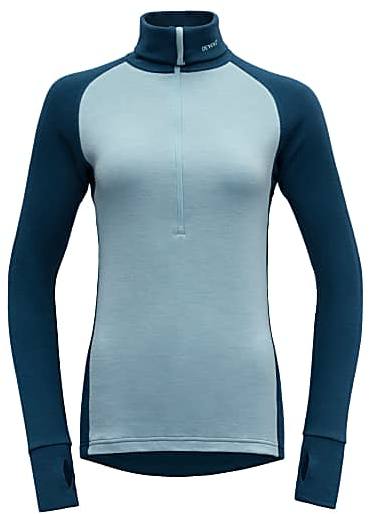 Expedition Lady Zip Neck Tumman Sininen/Sinin L