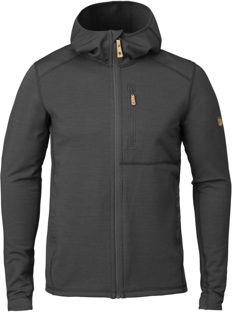 Keb Fleece Hoodie Harmaa/Musta L