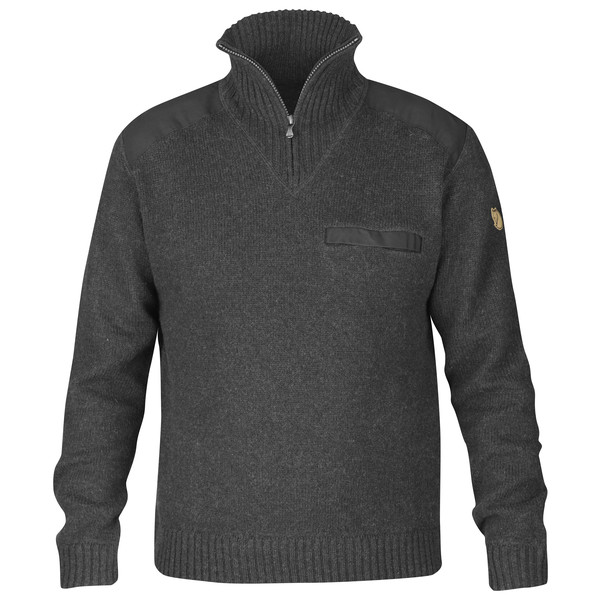 Fjällräven Koster Sweater M - Dark Grey - Miehet - S