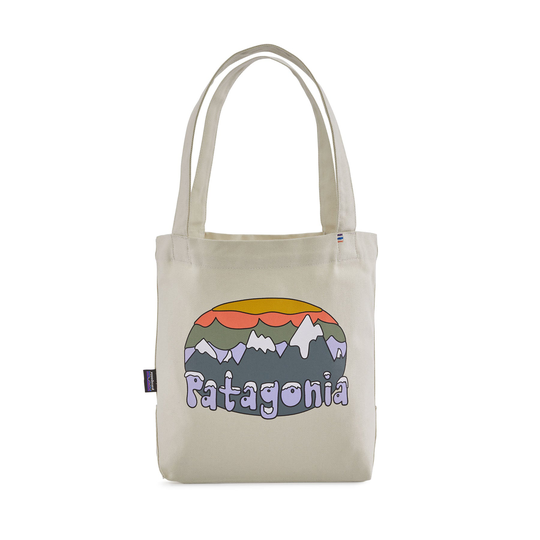 Patagonia Mini Tote kangaskassi luomupuuvillasta, Fitz Roy Flurries: Bleached Stone