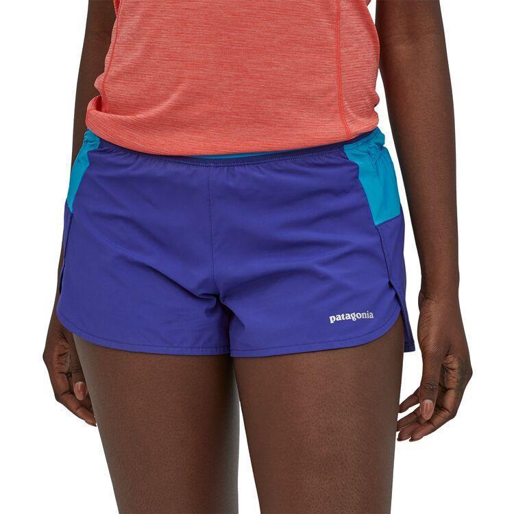 Patagonia Naisten Strider Pro Juoksushortsit - 3" - Kierrätettyä Polyesteria, Cobalt Blue / S