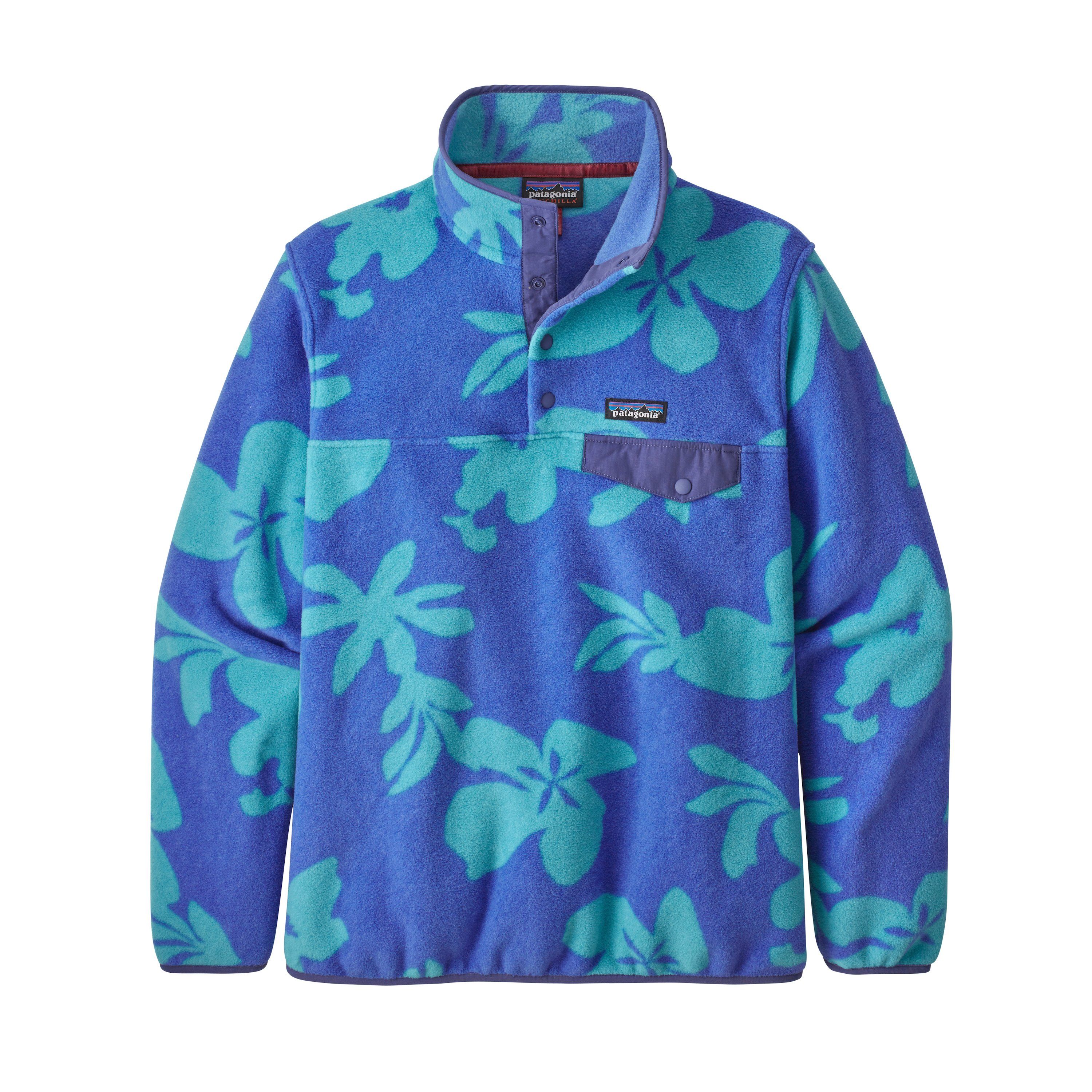 Patagonia Naisten Synchilla® Snap-T® Fleece - Kierrätetystä Polyesterista, Kalani Big: Float Blue / L