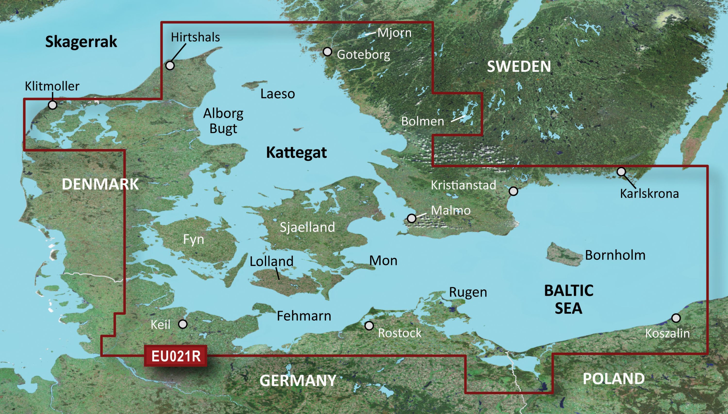 Bluechart g3 vision kartat, veu021r denmark east & sweden se