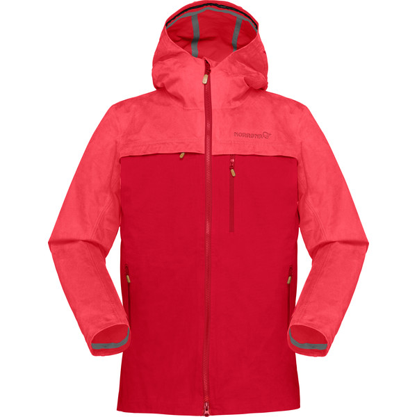 Norrøna Svalbard Cotton Jacket W - Crisp Ruby - Naiset - S