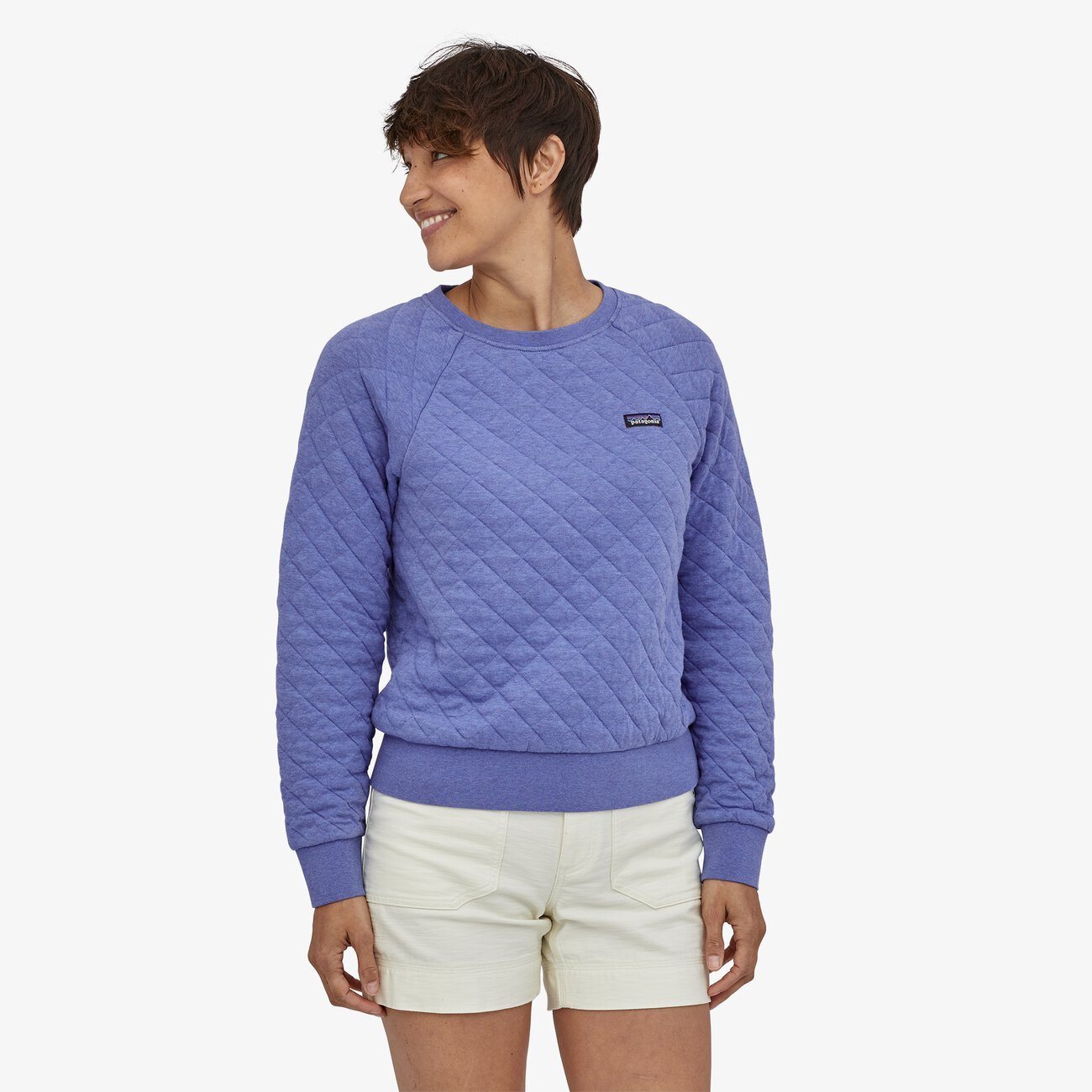 Patagonia Naisten Quilt Crew Collegepaita - Luomupuuvillaa, Float Blue / L