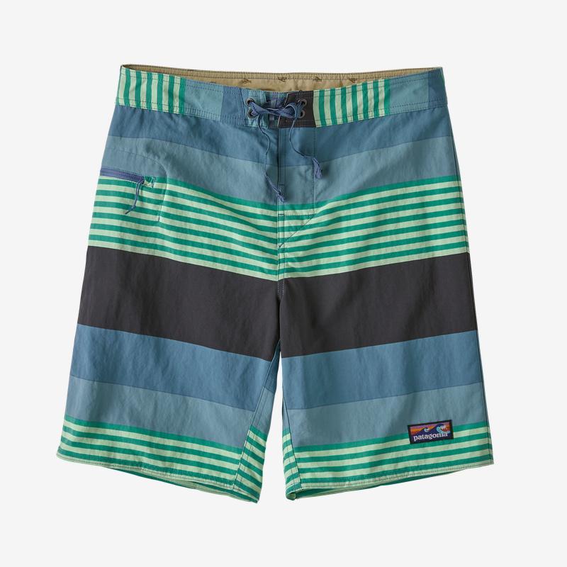 Patagonia Miesten Wavefarer® Boardshortsit - 48cm lahje, Fitz Stripe: Pigeon Blue / 30
