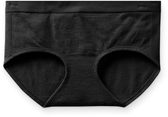 Women's Seamless Hipster Musta XS