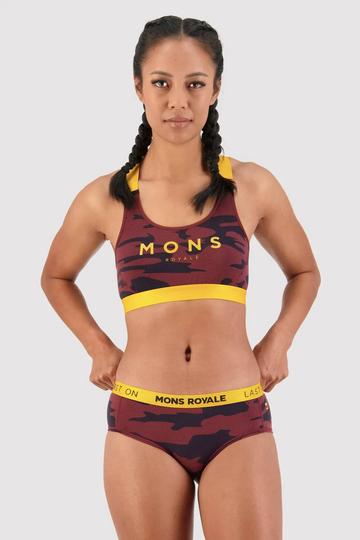 Women's Stella X-Back Bra Camo Chocolate Camo XS