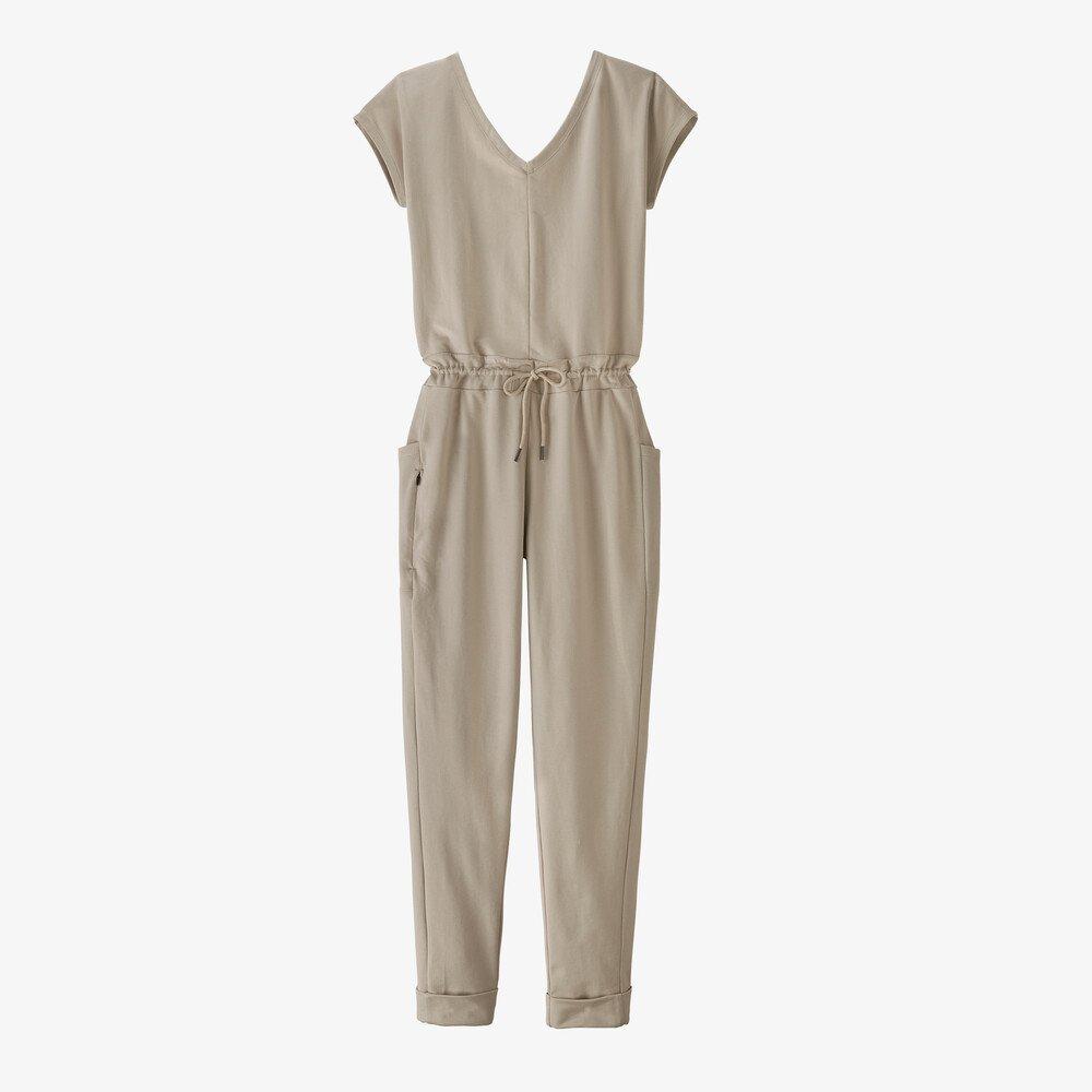 Naisten Roaming Jumpsuit haalari - Luomupuuvillaa, Pumice / XS