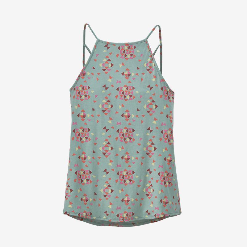 Patagonia Naisten Alpine Valley Tank Toppi - Luomupuuvilla ja TENCEL, Quilty: Gypsum Green / L