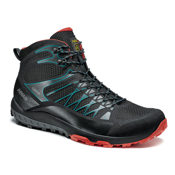 Asolo Grid Mid Gv Mm - Black/red - Miehet - UK 7,5
