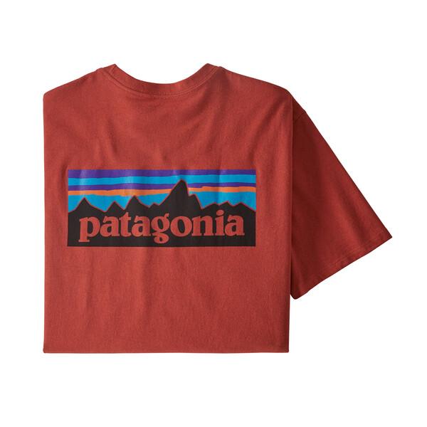 Patagonia P-6 Logo Responsibili-Tee® - Kierrätetyistä materiaaleista, Hot Ember / L