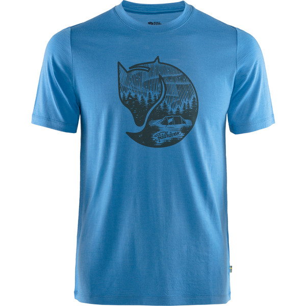 Fjällräven Abisko Wool Fox Ss M - Un Blue - Miehet - L