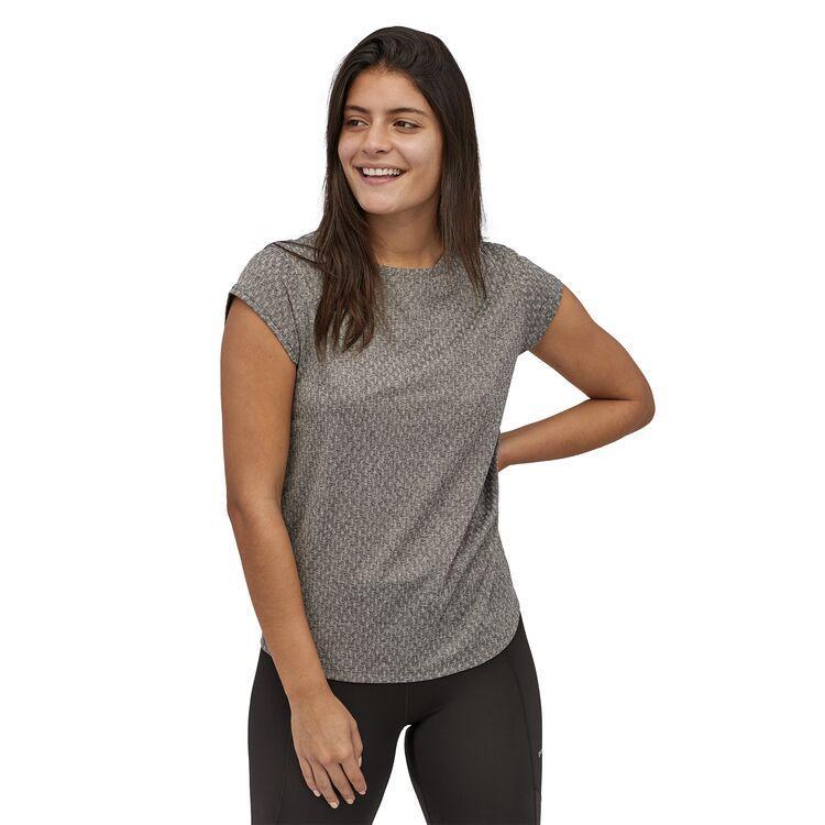 Patagonia Naisten Juoksu T-paita - Kierrätettyä polyesteria, Black / XL