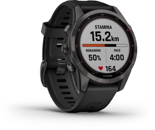 Fenix 7S Sapphire Solar Harmaa