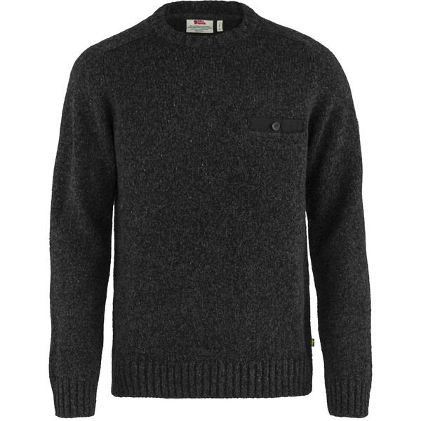 Fjällräven Lada Round-neck Sweater M - Black - Miehet - L
