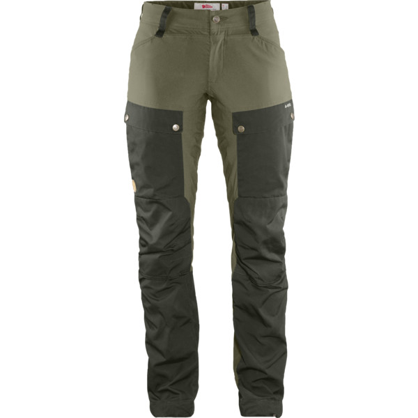 Fjällräven Keb Trousers Curved W Short - Deep Forest-laurel Green - Naiset - 38