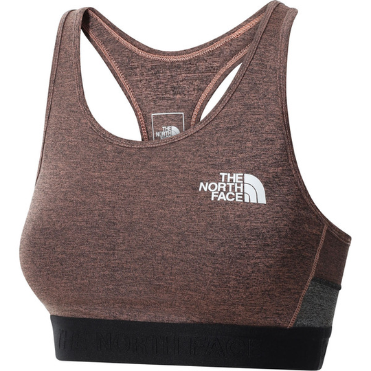 The North Face W Ma Bra - Rose Dawn Black Heather-tnf Bl - Naiset - XS