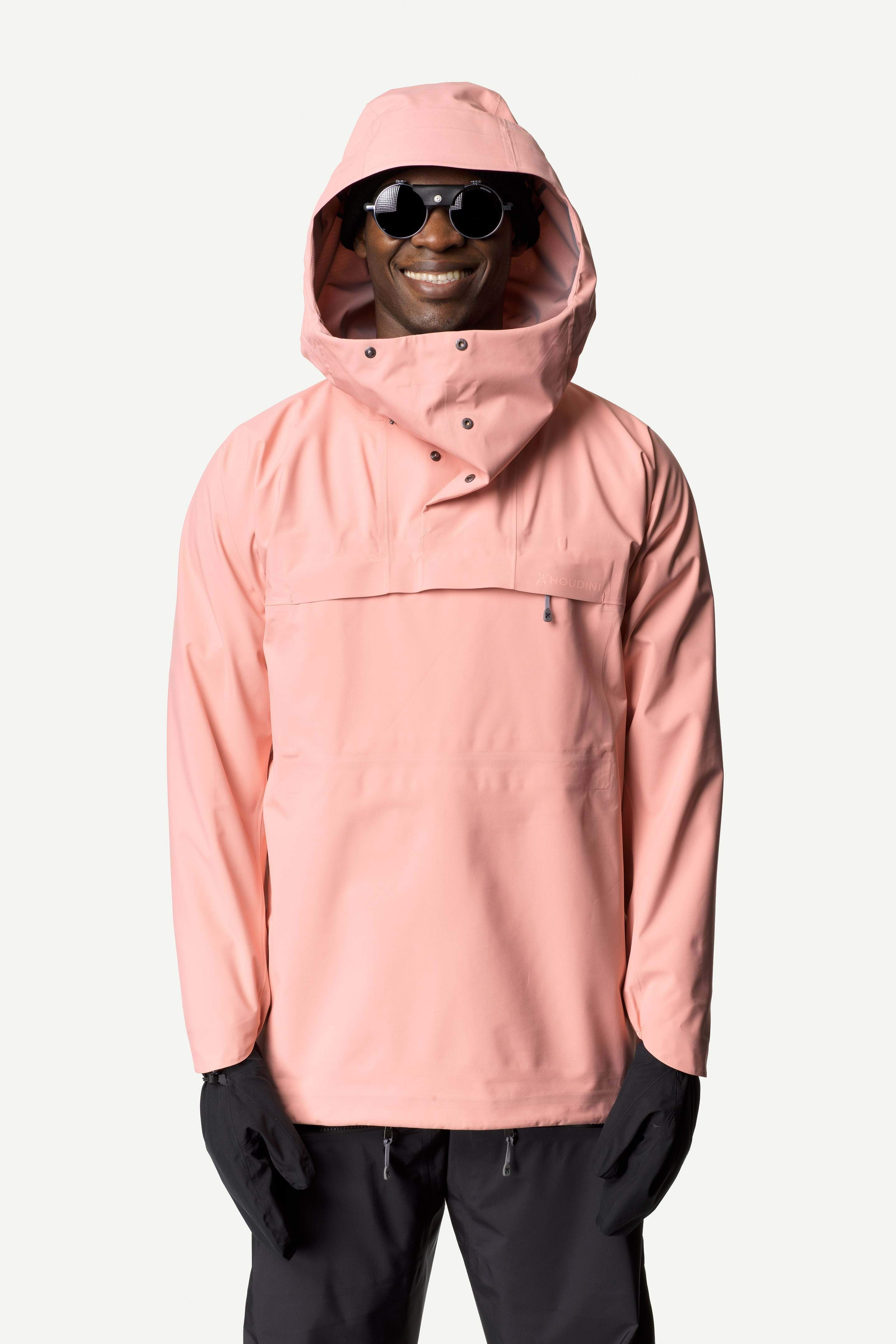 Houdini Unisex The Shelter – veden- ja tuulenpitävä anorakki, Beaker Pink / XS/S