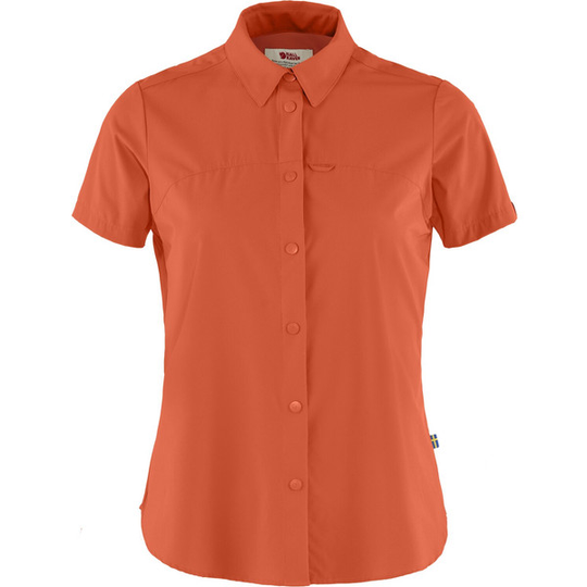 Fjällräven High Coast Lite Shirt Ss W - Rowan Red - Naiset - L