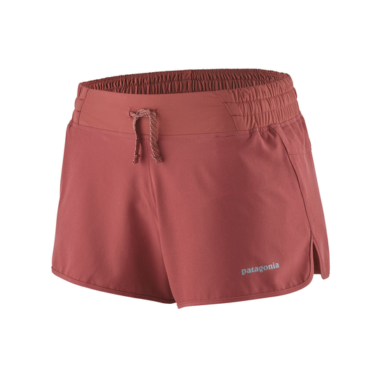 Patagonia Naisten Nine Trails Shortsit - 4"- Kierrätettyä Polyesteria, Rosehip / L