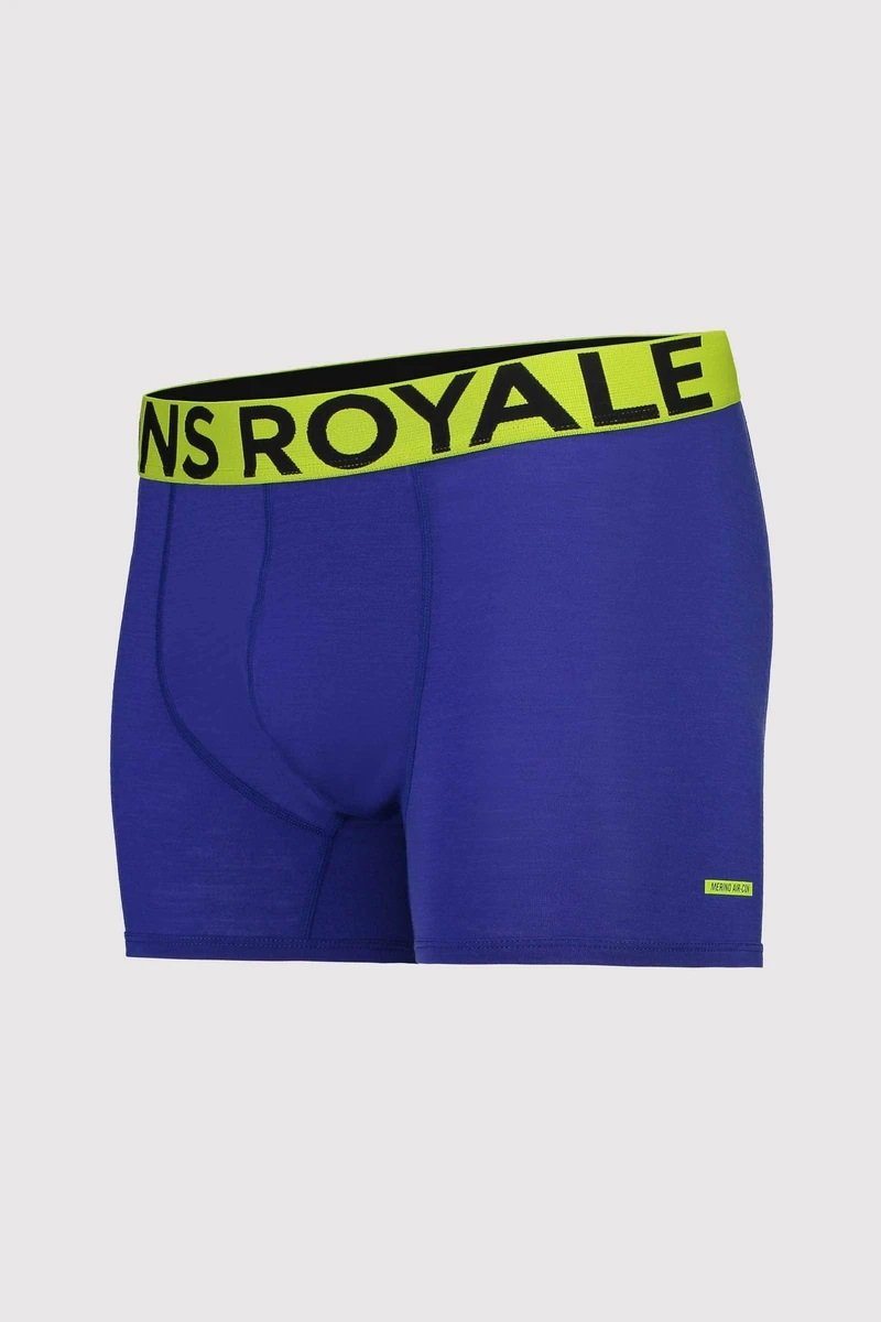 Mons Royale Miesten Merinoalushousut - Hold 'em Shorty Boxer, Ultra Blue / S