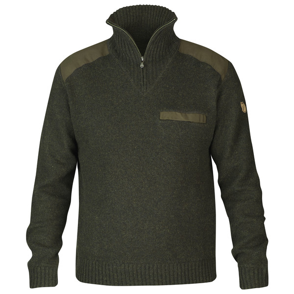 Fjällräven Koster Sweater M - Dark Olive - Miehet - L