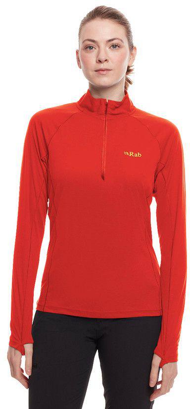Women's Pulse LS Zip Oranssi 10