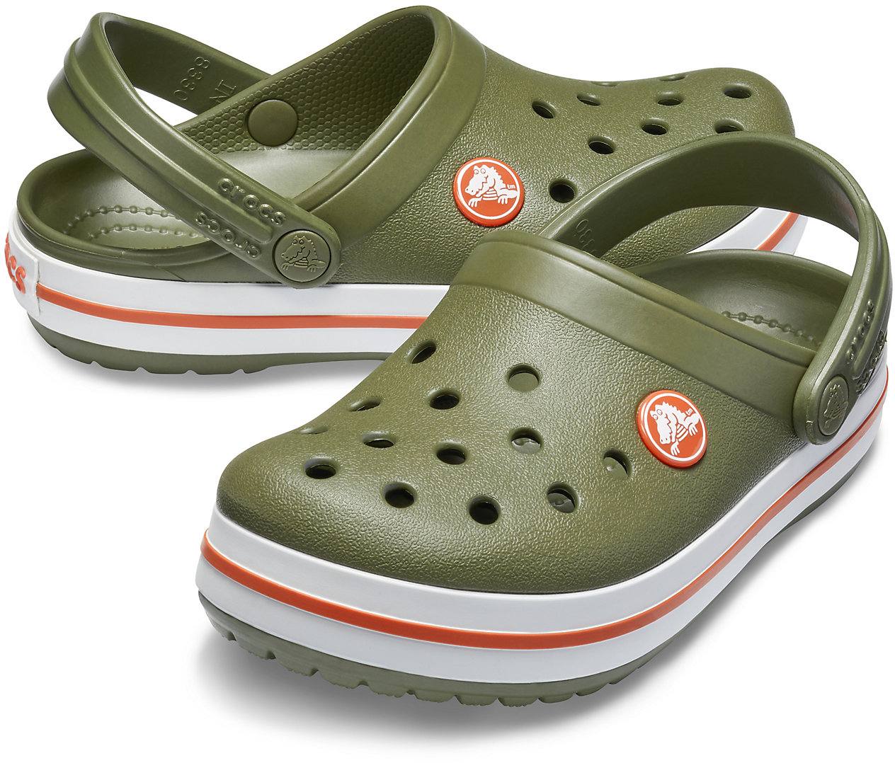 Crocband Clog Kid Army Green 10