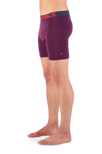 Mons Royale Miesten Hold 'em Boxer Alushousut - Merinovillasta, Wine / S