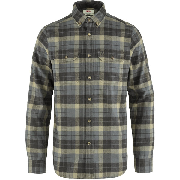 Fjällräven Singi Heavy Flannel Shirt M - Super Grey-stone Grey - Miehet - L