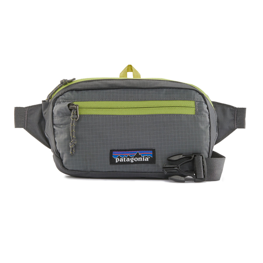 Kestävä ja superkevyt Patagonia Black Hole Mini Hip -vyölaukku, Forge Grey