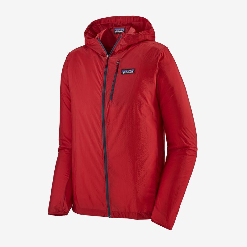 Patagonia Miesten Houdini® Takki - 100% Kierrätettyä Nylonia, Fire w/Classic Navy / S