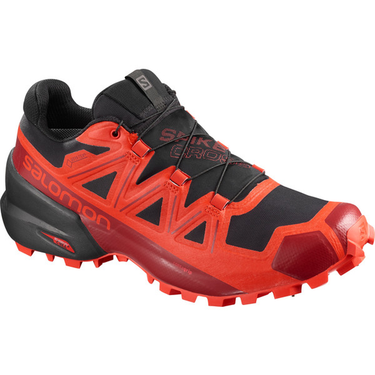 Salomon Spikecross 5 Gtx - Black/racing Red/red Dahlia - Unisex - UK9