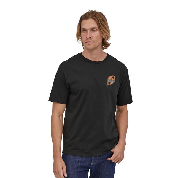 Patagonia Miesten Tube View Luomupuuvilla T-Paita, Black / S