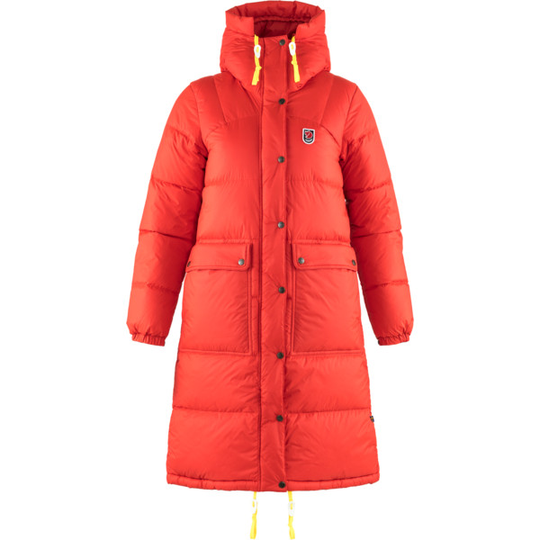 Fjällräven Expedition Long Down Parka W - True Red - Naiset - XS