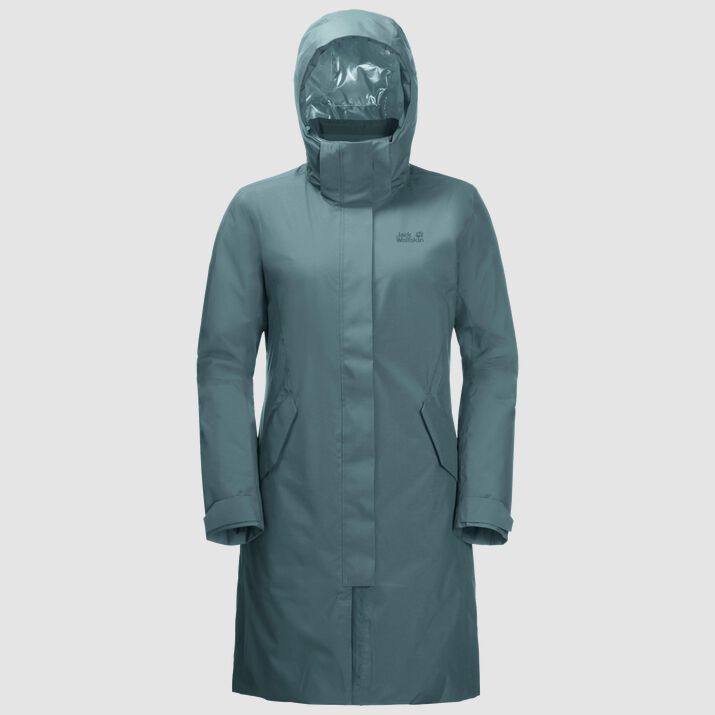 Cold Bay Coat W Turkoosi XXL