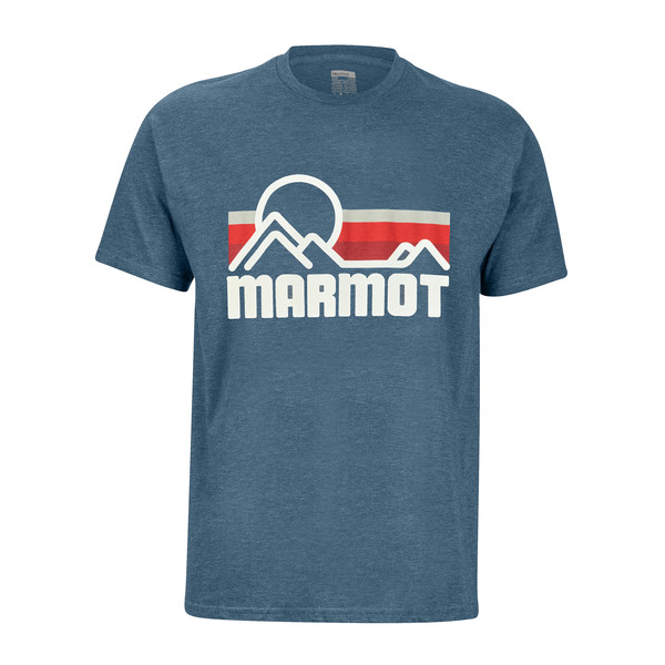 Marmot Marmot Coastal Tee Ss - True Navy Heather - Miehet - XL