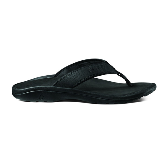 Olukai Ohana - Black/black - Miehet - US 8