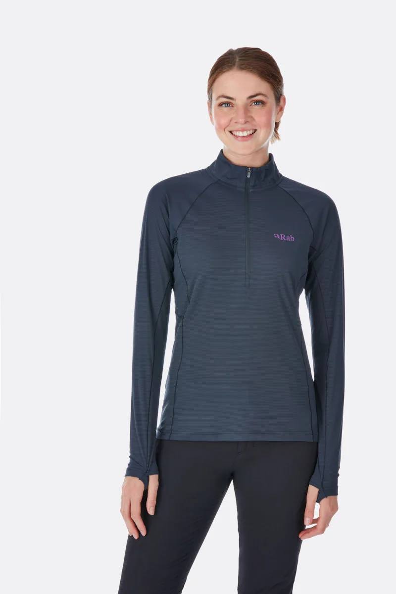 Women's Pulse LS Zip Ebony 12