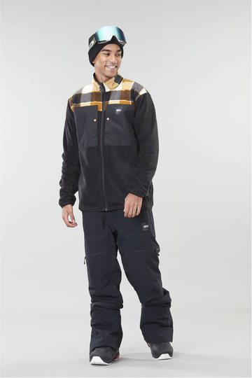 Artim Zip Fleece Musta / Ruskea M
