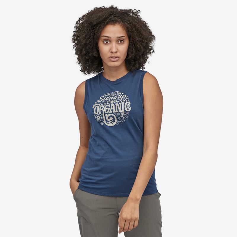Patagonia Naisten Root Revolution Muscle Luomupuuvillasta, Stone Blue / XS