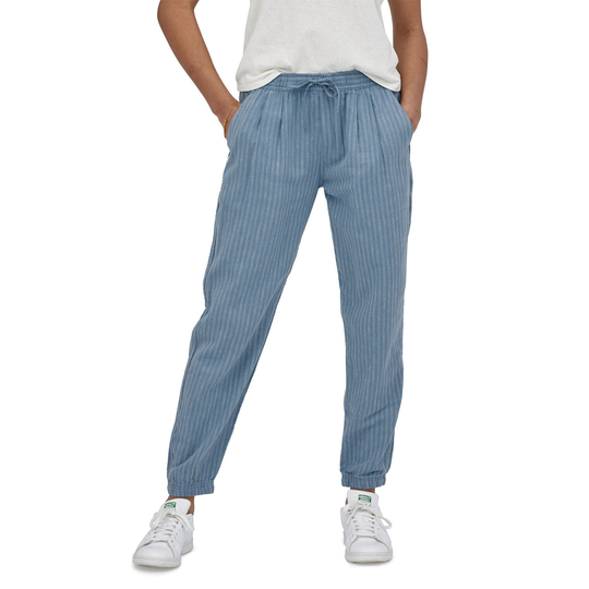Patagonia Naisten Island Hemp Beach Housut, Small Currents: Light Plume Grey / S