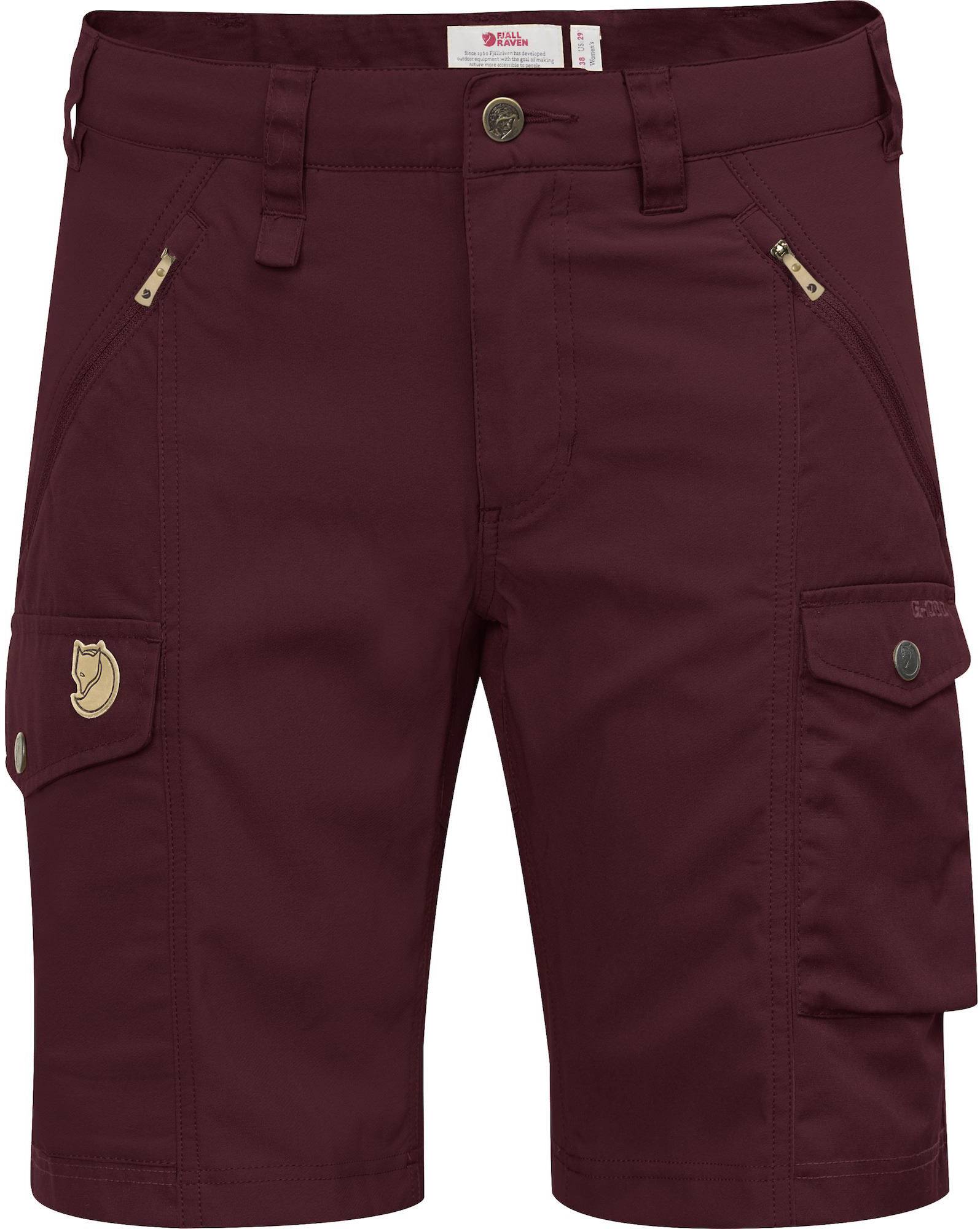 Nikka Shorts Curved W Tummanpunainen 36