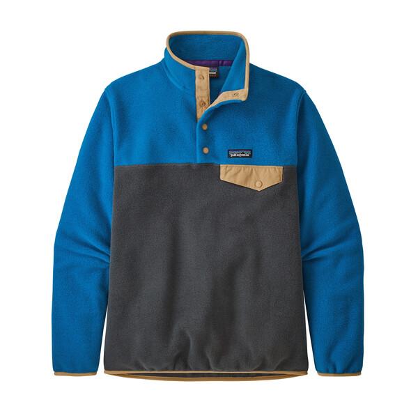 Patagonia Naisten Synchilla® Snap-T® Fleece - Kierrätetystä Polyesterista, Smolder Blue w/Alpine Blue / XL