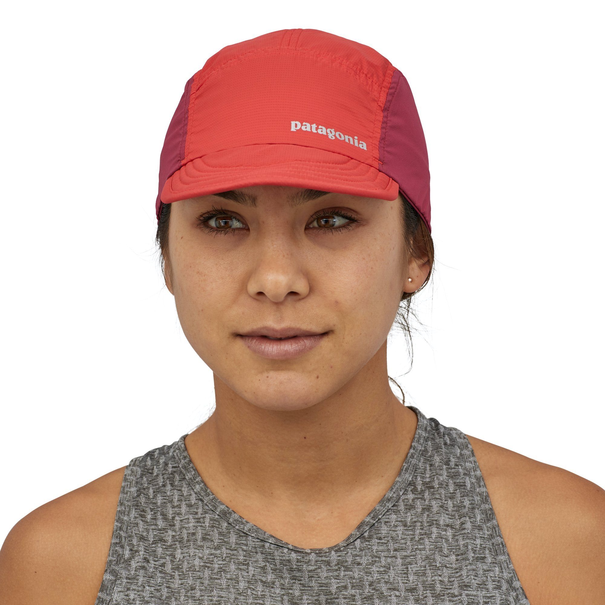 Patagonia Airdini Cap - Kierrätettyä Nylonia, Patchwork: Catalan Coral / S