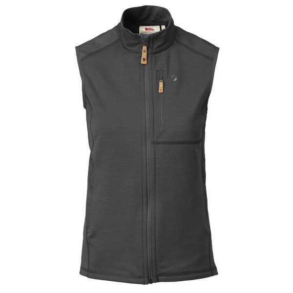 Fjällräven Keb Fleece Vest W - Dark Grey-black - Naiset - XS